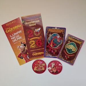 Disney Parks Lunar New Year Magic Key Buttons